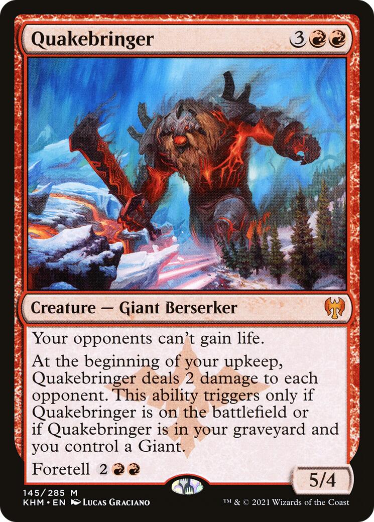 Quakebringer [KHM - 145] - Cartes Sportives Rive Sud