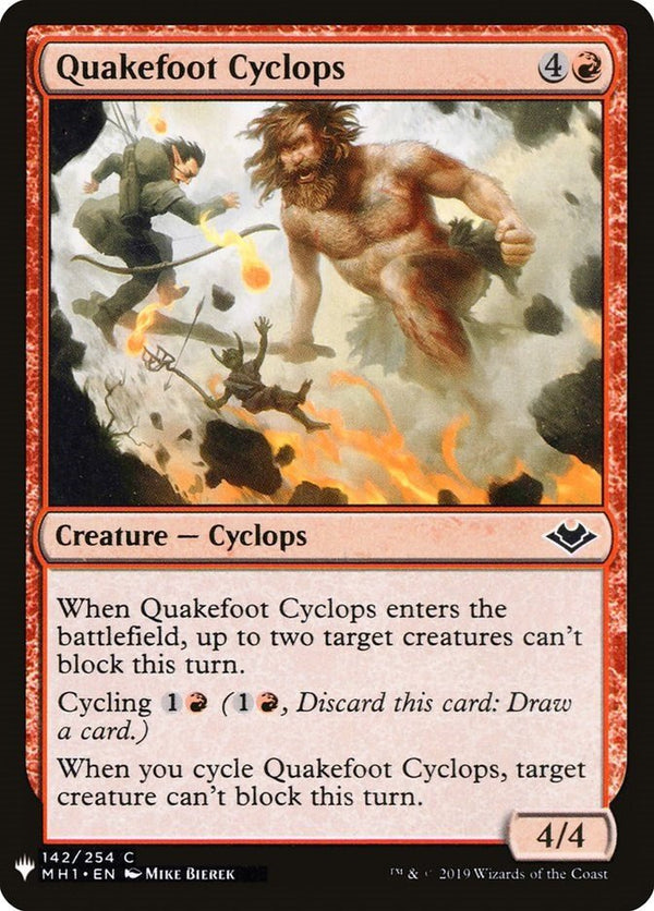 Quakefoot Cyclops [LIST - 142] - Cartes Sportives Rive Sud