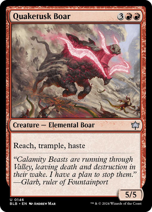 Quaketusk Boar [BLB - 146] - Cartes Sportives Rive Sud