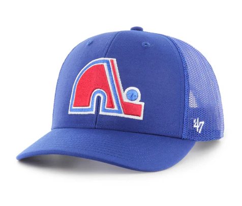 Quebec Nordiques 47Brand Trucker Snapback Blue - Cartes Sportives Rive Sud