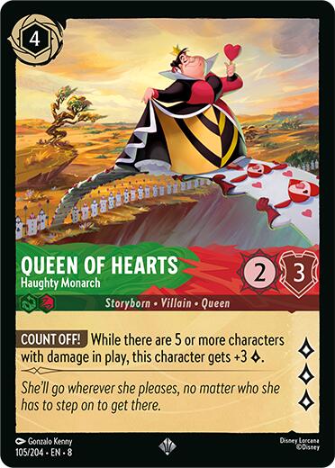 Queen of Hearts - Haughty Monarch [8 - 105/204] - Cartes Sportives Rive Sud