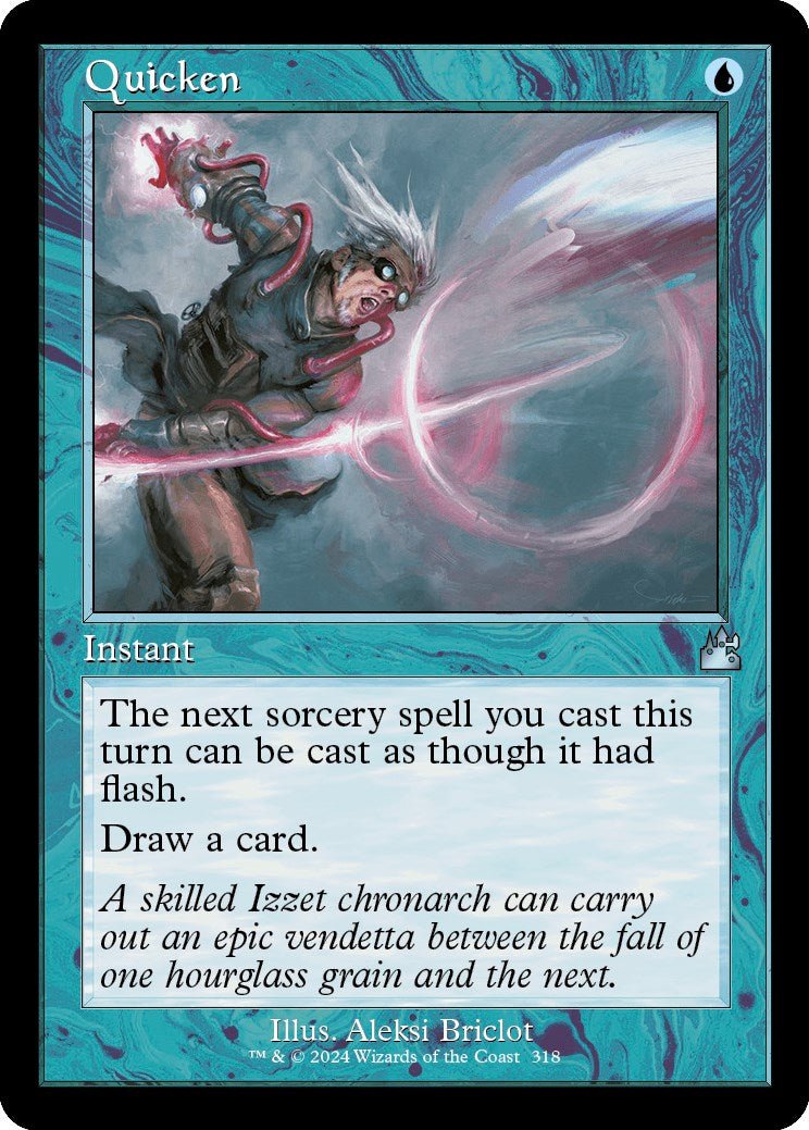 Quicken (Retro Frame) [RVR - 318] - Cartes Sportives Rive Sud