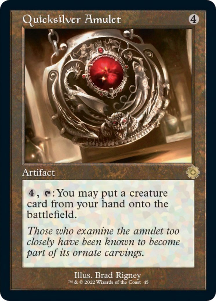 Quicksilver Amulet [BRR - 45] - Cartes Sportives Rive Sud