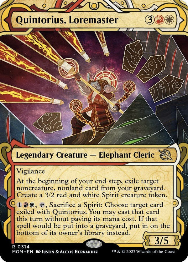 Quintorius, Loremaster (Showcase) [MOM - 314] - Cartes Sportives Rive Sud