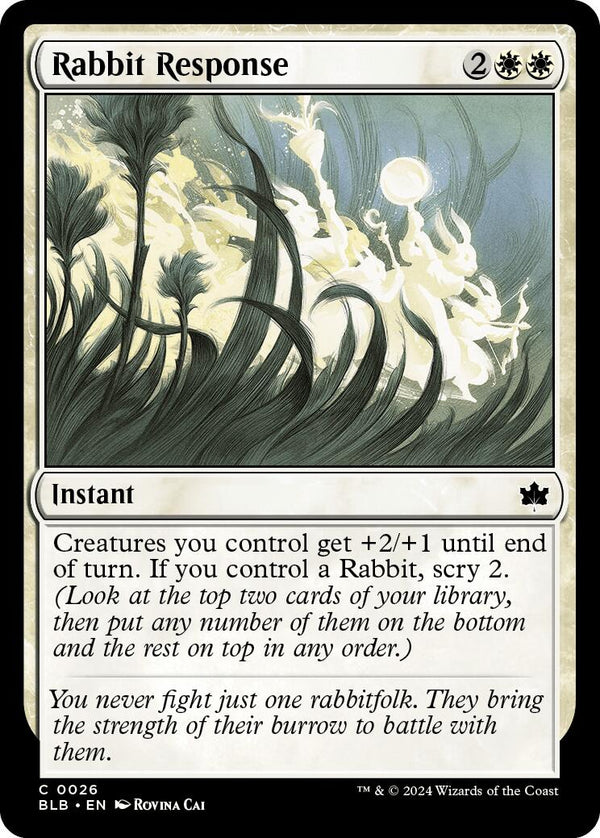 Rabbit Response [BLB - 26] - Cartes Sportives Rive Sud
