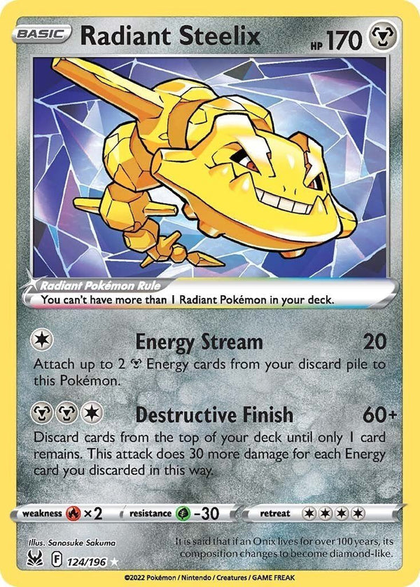 Radiant Steelix [SWSH11 - 124/196] - Cartes Sportives Rive Sud