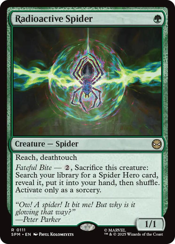 Radioactive Spider [SPM - 111] - Cartes Sportives Rive Sud
