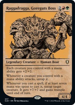Raggadragga, Goreguts Boss (Showcase) [CLB - 437] - Cartes Sportives Rive Sud