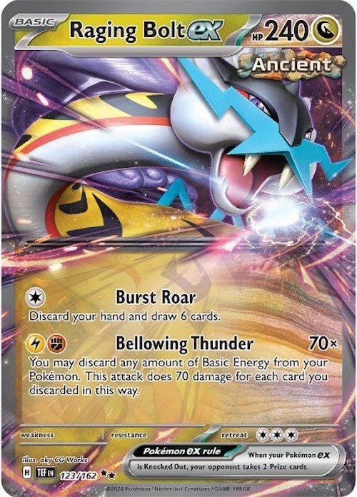 Raging Bolt ex - 123/162 [TEF - 123/162] - Cartes Sportives Rive Sud