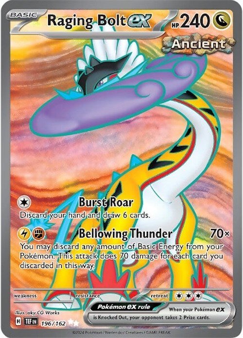 Raging Bolt ex - 196/162 [TEF - 196/162] - Cartes Sportives Rive Sud