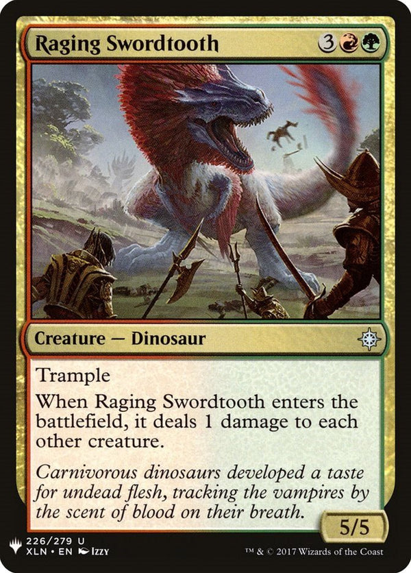 Raging Swordtooth [LIST - 226] - Cartes Sportives Rive Sud