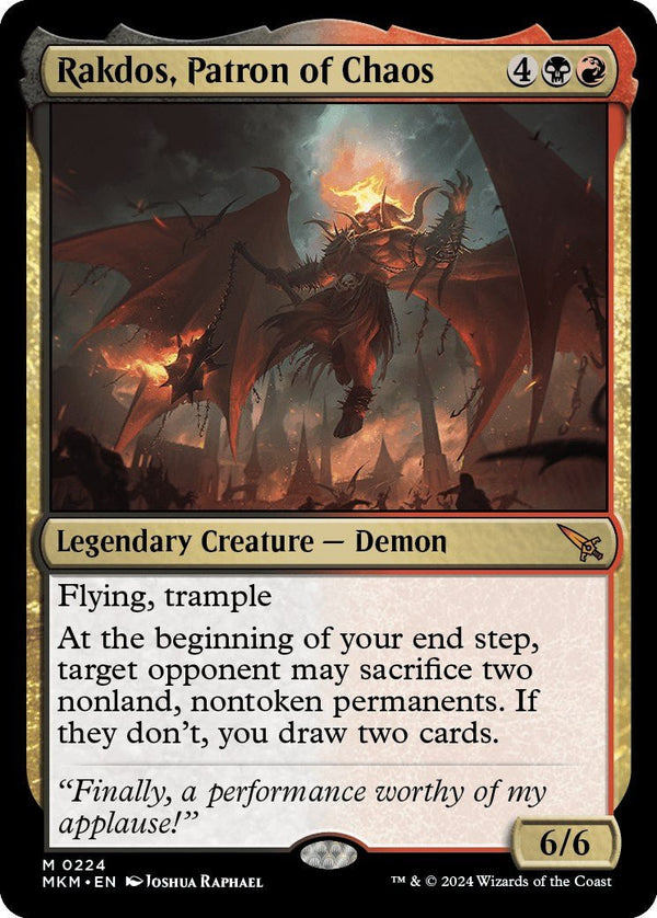 Rakdos, Patron of Chaos [MKM - 224] - Cartes Sportives Rive Sud