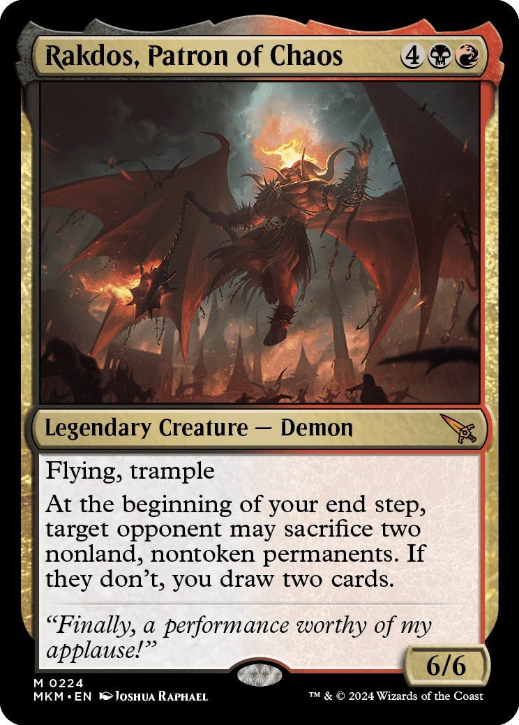 Rakdos, Patron of Chaos [MKM - 224] - Cartes Sportives Rive Sud