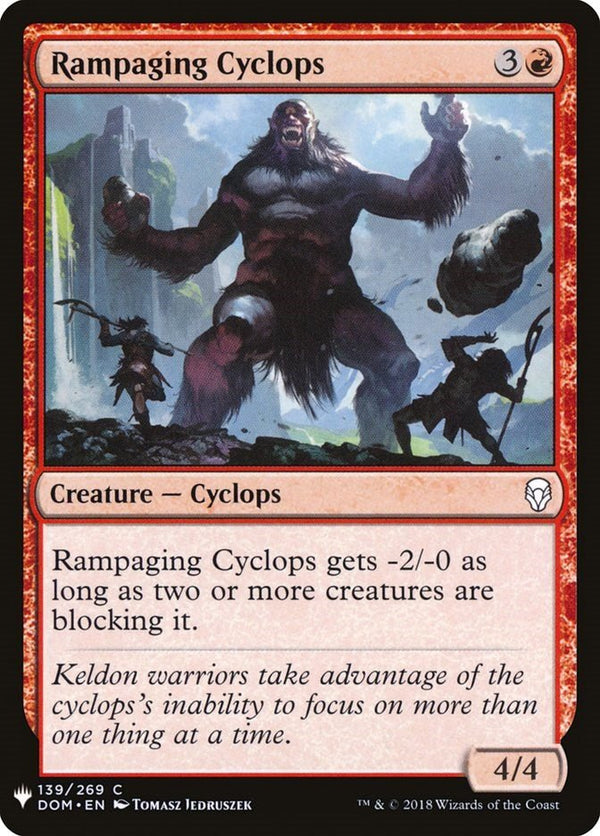Rampaging Cyclops [LIST - 139] - Cartes Sportives Rive Sud