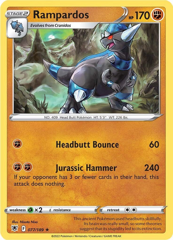 Rampardos [SWSH10 - 077/189] - Cartes Sportives Rive Sud