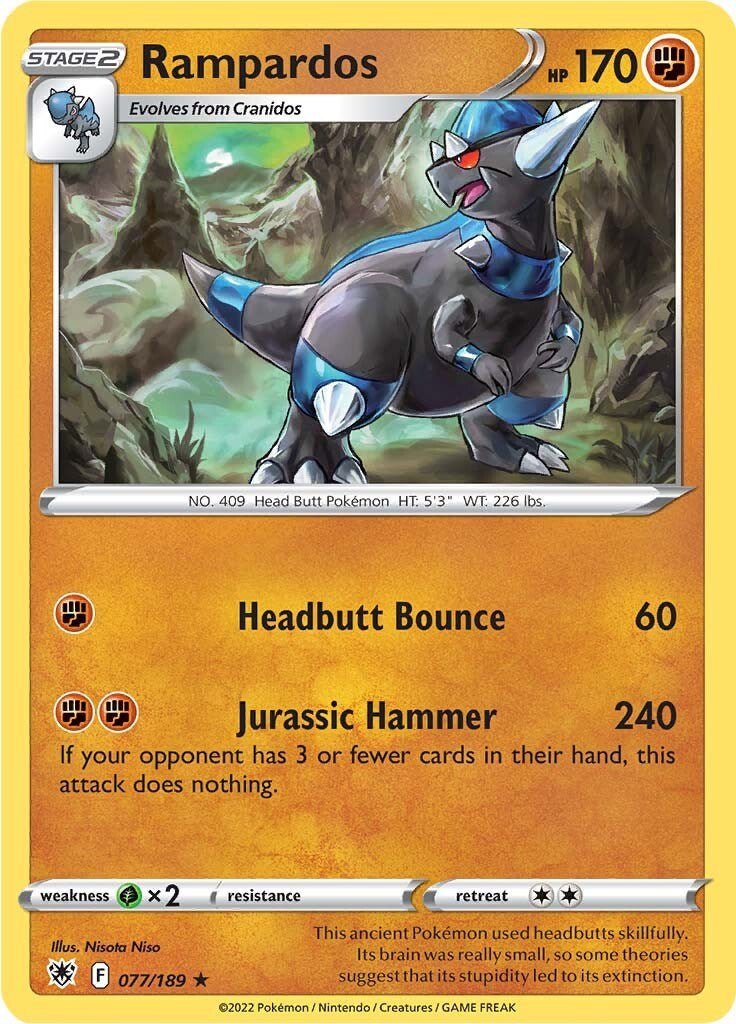 Rampardos [SWSH10 - 077/189] - Cartes Sportives Rive Sud