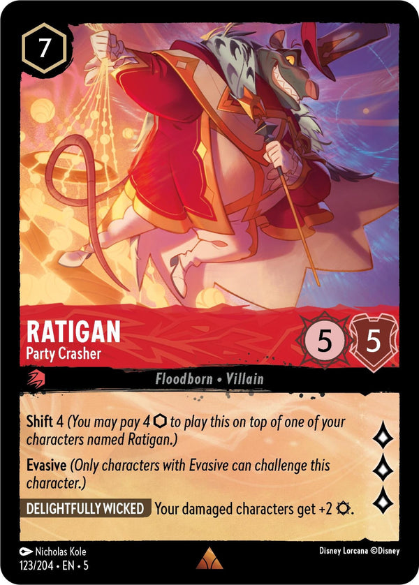 Ratigan - Party Crasher [5 - 123/204] - Cartes Sportives Rive Sud