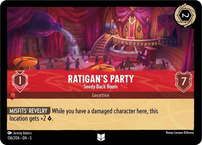 Ratigan's Party - Seedy Back Room [5 - 136/204] - Cartes Sportives Rive Sud