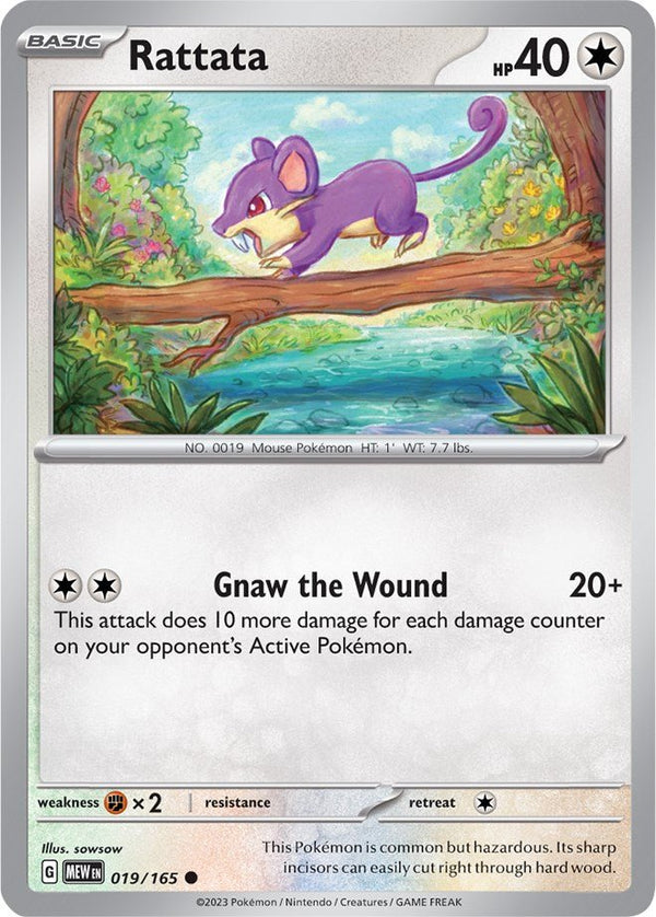 Rattata [MEW - 019/165] - Cartes Sportives Rive Sud