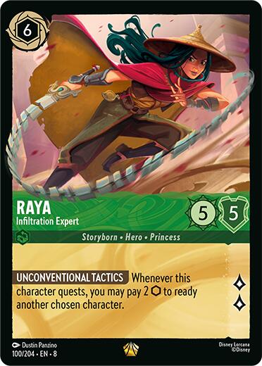 Raya - Infiltration Expert [8 - 100/204] - Cartes Sportives Rive Sud