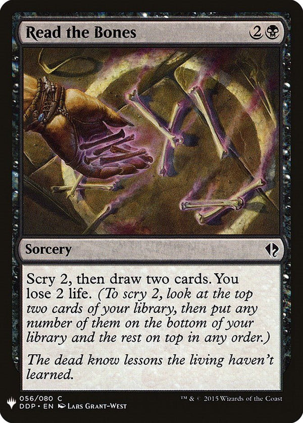 Read the Bones [LIST - 56] - Cartes Sportives Rive Sud