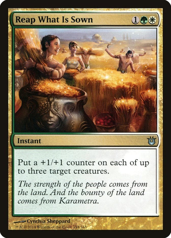 Reap What Is Sown [BNG - 154] - Cartes Sportives Rive Sud
