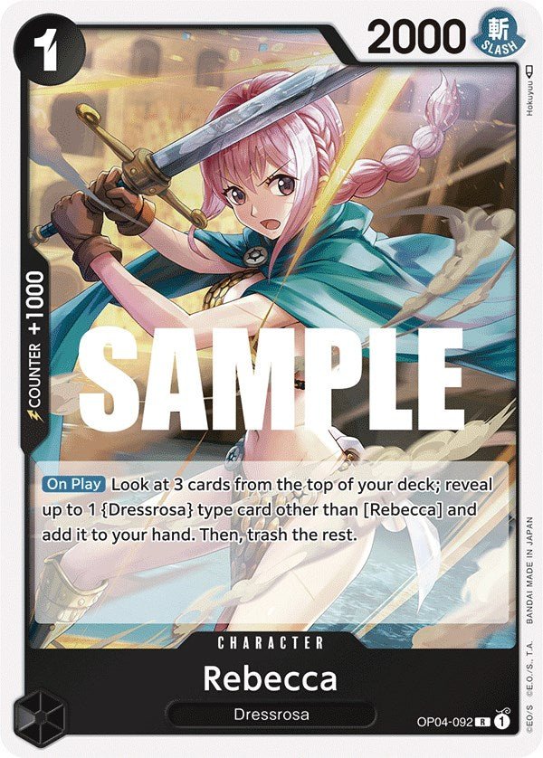 Rebecca (092) [OP04 - 092] - Cartes Sportives Rive Sud