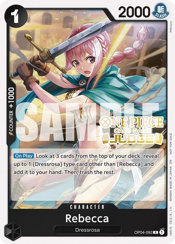 Rebecca (Judge Pack Vol. 6) [OP - PR - OP04 - 092] - Cartes Sportives Rive Sud