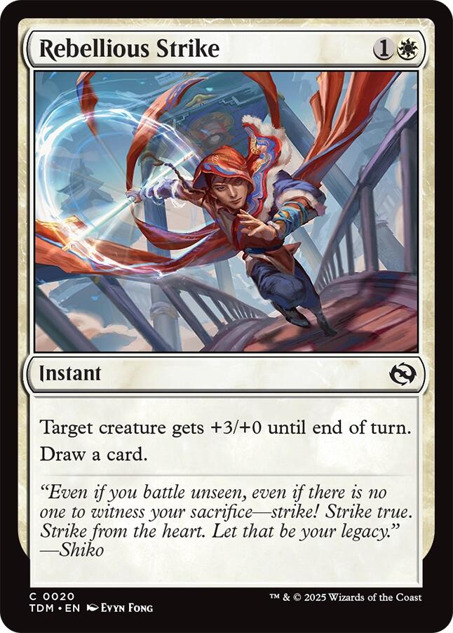 Rebellious Strike [TDM - 20] - Cartes Sportives Rive Sud