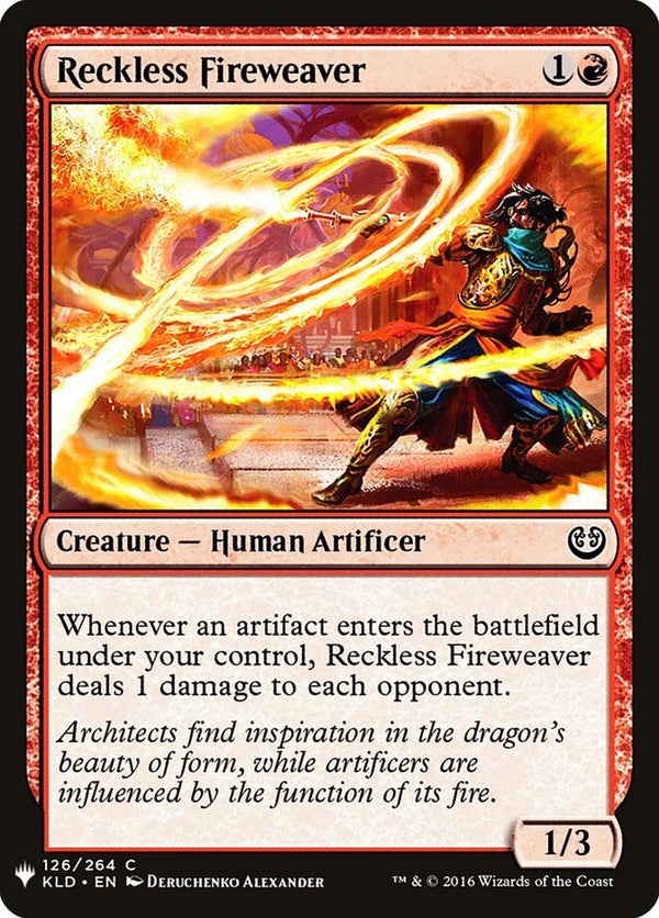 Reckless Fireweaver [LIST - 126] - Cartes Sportives Rive Sud