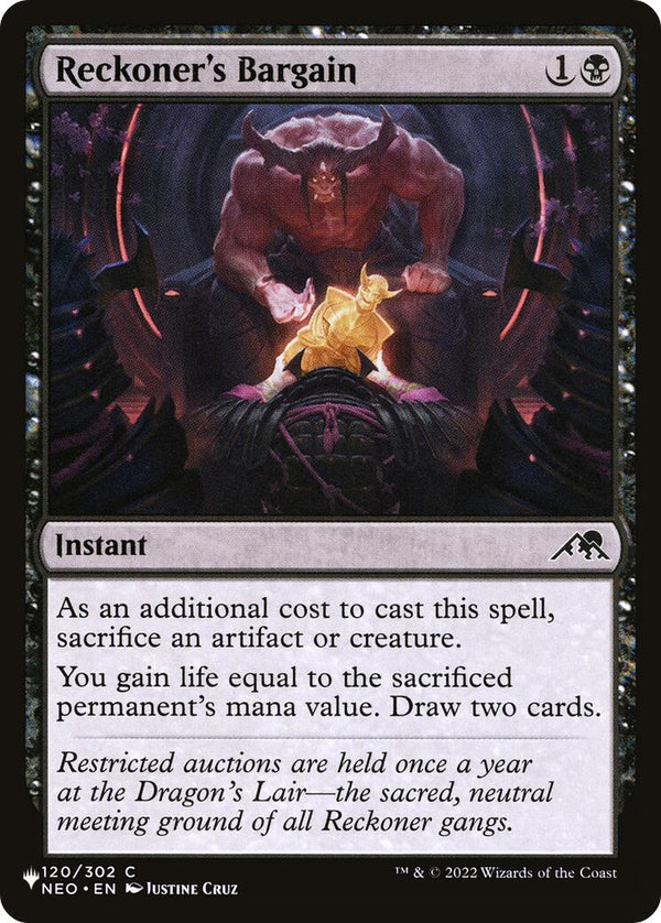 Reckoner's Bargain [LIST - 120/302] - Cartes Sportives Rive Sud