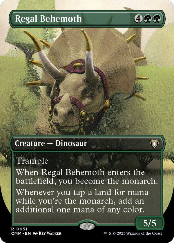 Regal Behemoth (Borderless) [CMM - 651] - Cartes Sportives Rive Sud
