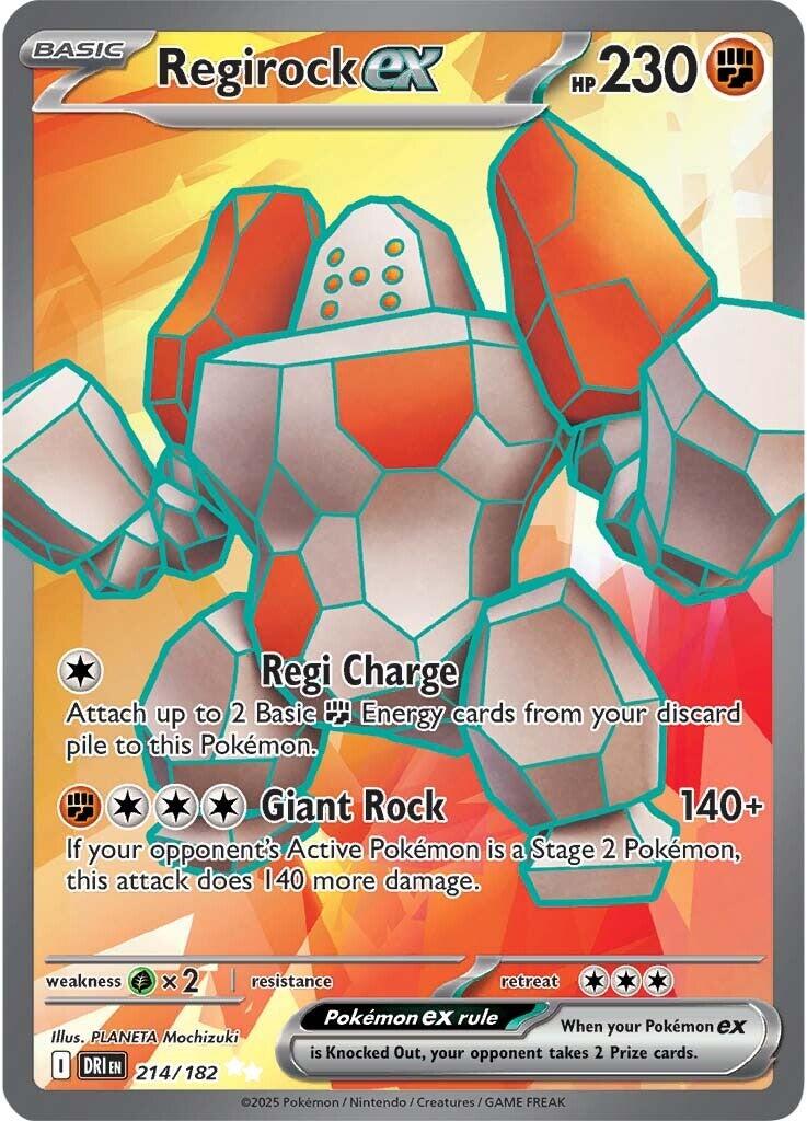 Regirock ex - 214/182 [DRI - 214/182] - Cartes Sportives Rive Sud