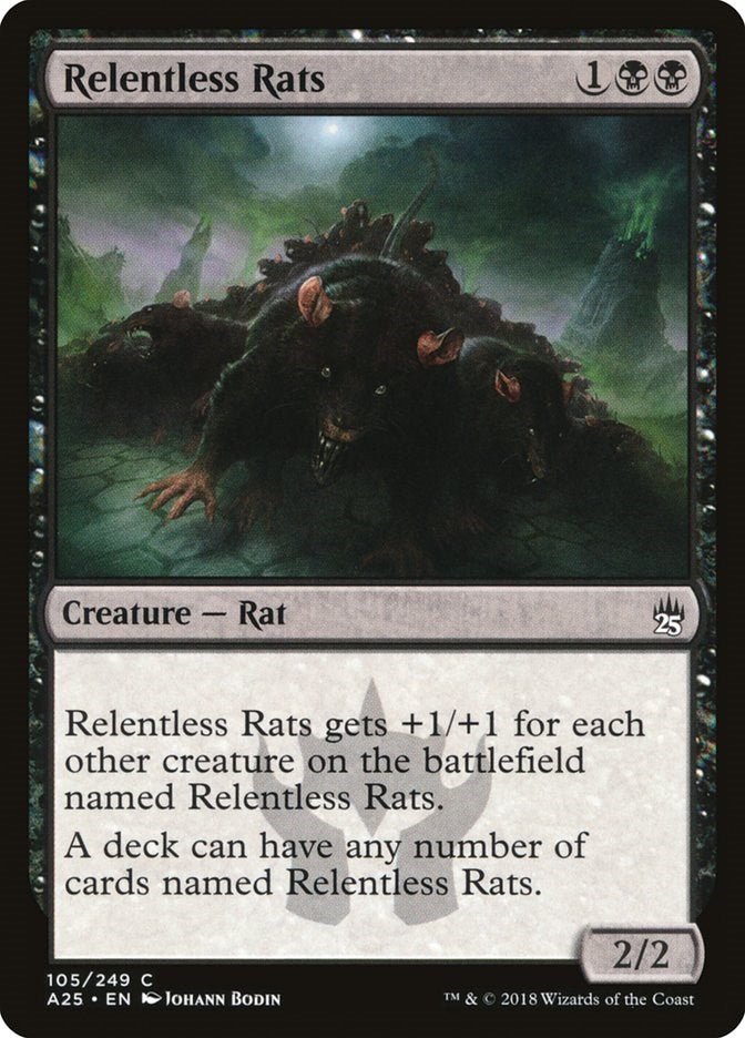 Relentless Rats [A25 - 105] - Cartes Sportives Rive Sud