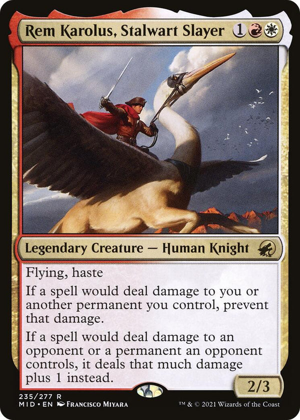 Rem Karolus, Stalwart Slayer [MID - 235] - Cartes Sportives Rive Sud