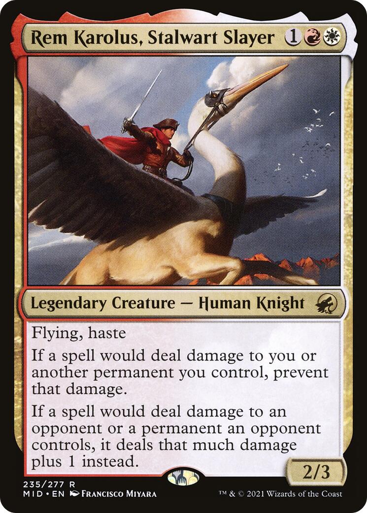 Rem Karolus, Stalwart Slayer [MID - 235] - Cartes Sportives Rive Sud