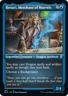 Renari, Merchant of Marvels (Foil Etched) [CLB - 487] - Cartes Sportives Rive Sud