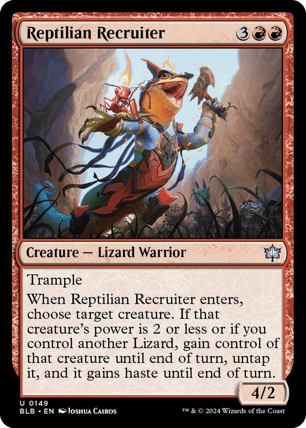 Reptilian Recruiter [BLB - 149] - Cartes Sportives Rive Sud