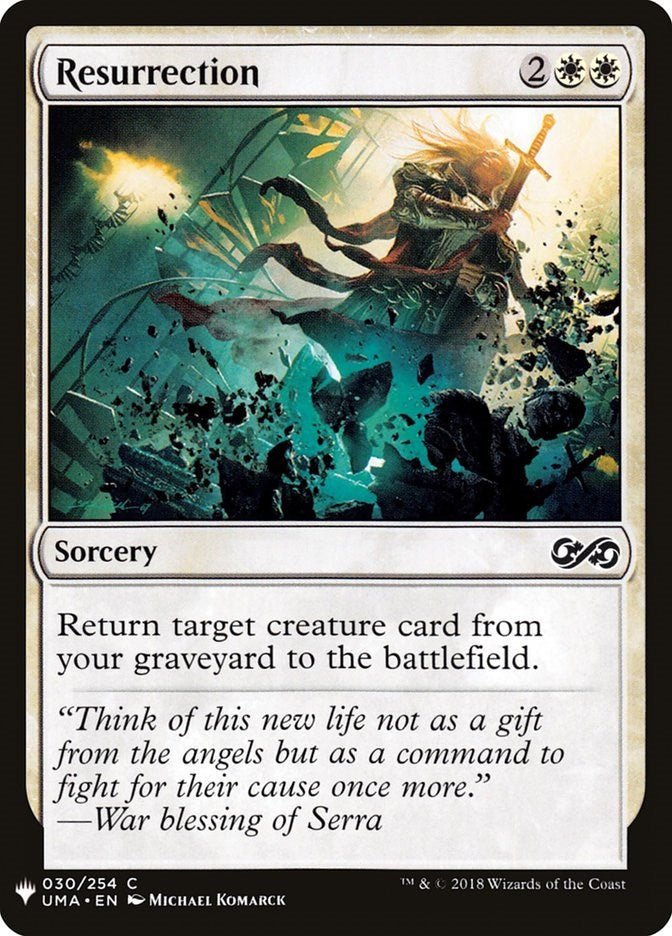 Resurrection [LIST - 30] - Cartes Sportives Rive Sud