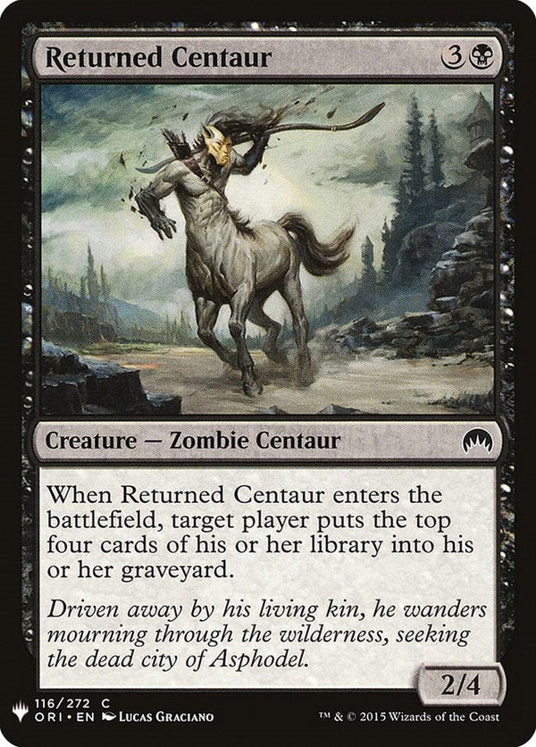 Returned Centaur [LIST - 116] - Cartes Sportives Rive Sud