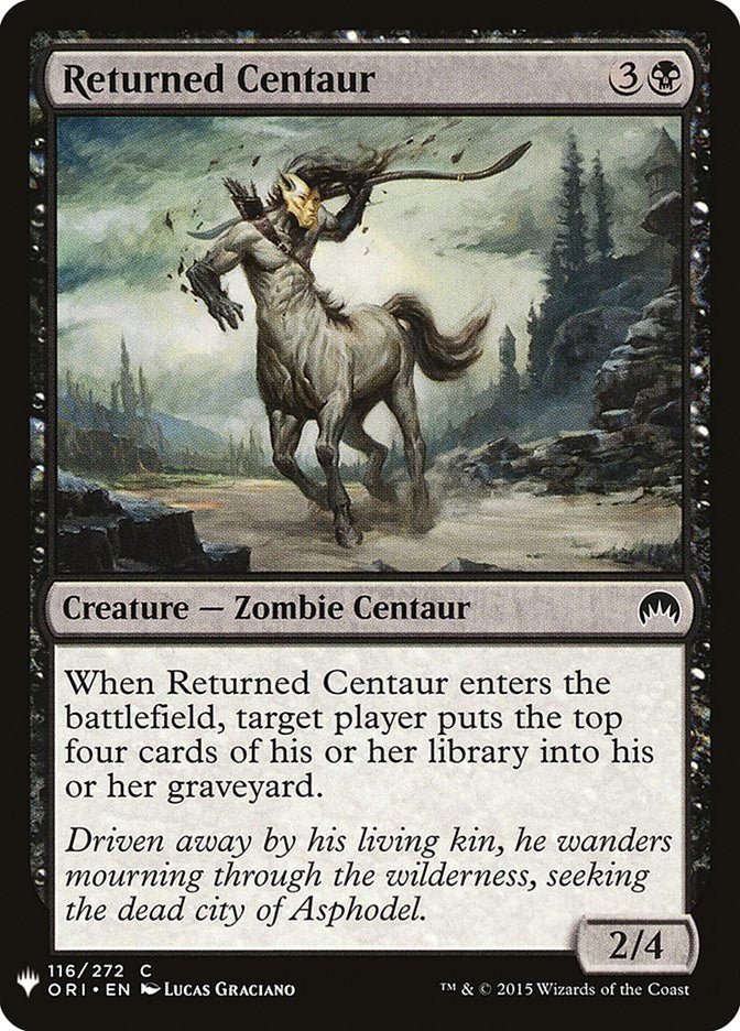 Returned Centaur [LIST - 116] - Cartes Sportives Rive Sud