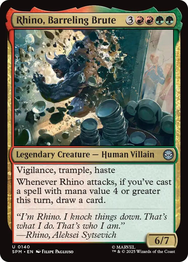 Rhino, Barreling Brute [SPM - 140] - Cartes Sportives Rive Sud