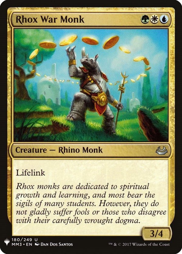 Rhox War Monk [LIST - 180] - Cartes Sportives Rive Sud