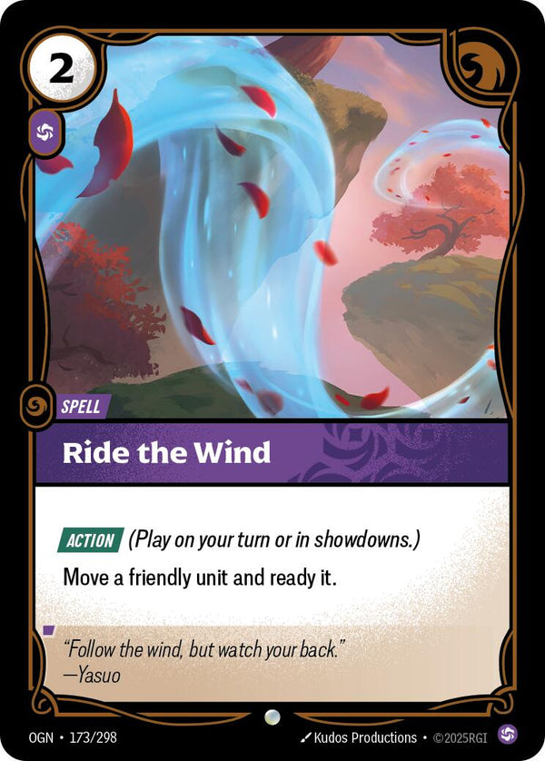 Ride The Wind [OGN - 173/298] - Cartes Sportives Rive Sud