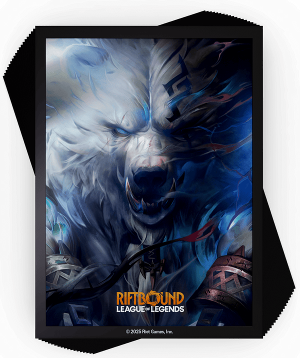 Riftbound League of Legends TCG Origins Art Sleeves Volibear 100CT (Pre - Order) - Cartes Sportives Rive Sud