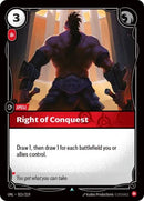 Right of Conquest [UNL - 015/219] - Cartes Sportives Rive Sud
