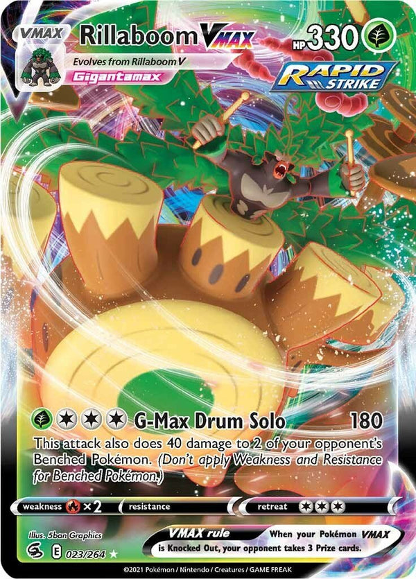 Rillaboom VMAX [SWSH08 - 023/264] - Cartes Sportives Rive Sud