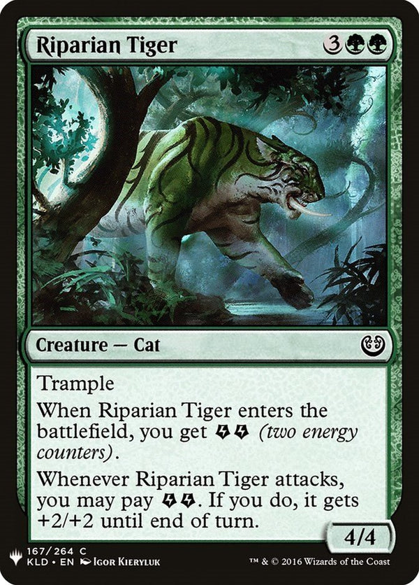 Riparian Tiger [LIST - 167] - Cartes Sportives Rive Sud