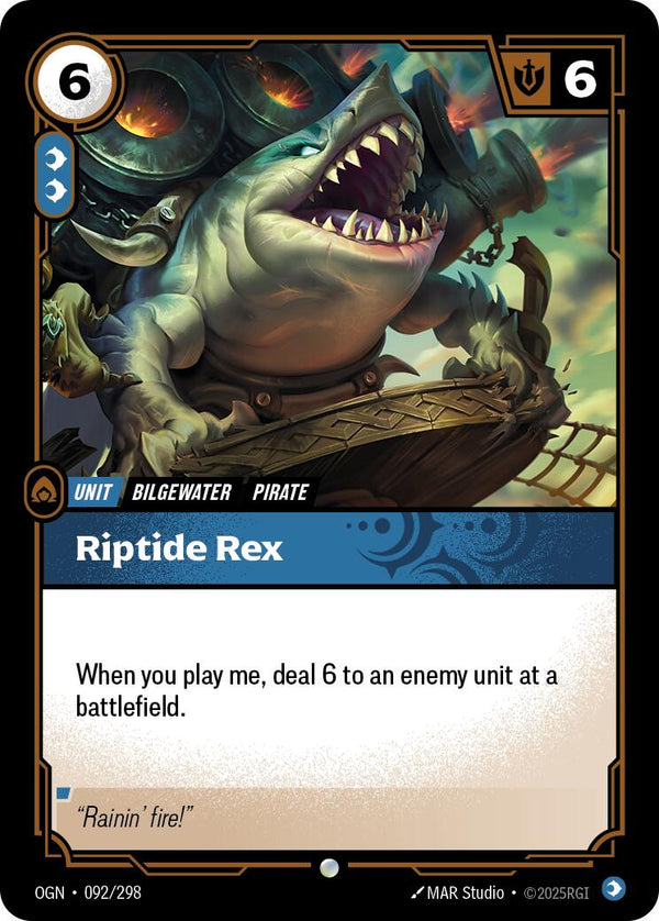 Riptide Rex [OGN - 092/298] - Cartes Sportives Rive Sud