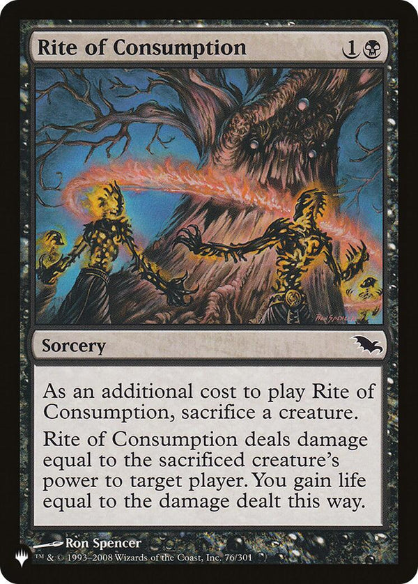 Rite of Consumption [LIST - 76/301] - Cartes Sportives Rive Sud